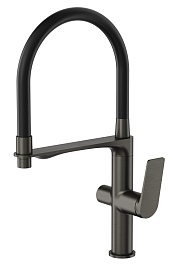 Tokito Смеситель для кухни MITSUISHI вороненая сталь TOK-MIT-1012GM – фотография-1