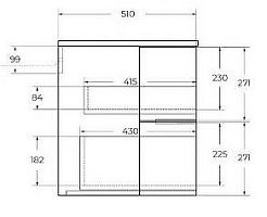 Cezares Тумба с раковиной Eden 90 rovere scuro soft раковина 50177 – фотография-3
