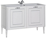 Aquanet Тумба с раковиной Паола 120 белая/серебро (181763)