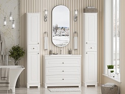 Misty Мебель для ванной Ларго 100 белая – фотография-2