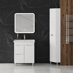 Onika Мебель для ванной Айленд 70 с б/к белая – фотография-2