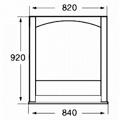 Roca Зеркало America 85 орех – фотография-2