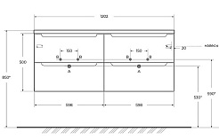 BelBagno Мебель для ванной Etna 120 с 4 ящиками Rovere Nature – фотография-22