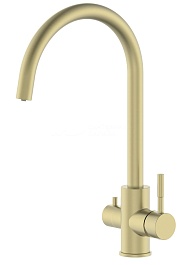 Oliveeka Смеситель для кухни KS OL-458022-BG золотой матовый – фотография-1