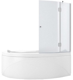 Aquanet Шторка на ванну AQ2-R узорчатое стекло – фотография-1