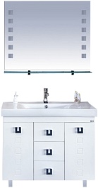 Misty Тумба с раковиной Эллада 100 белая – фотография-2