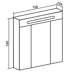 Runo Мебель для ванной Парма 75 напольная – фотография-12