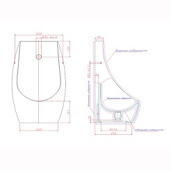 Керамин Писсуар Сидней с сенсором – фотография-2