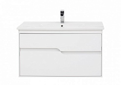 Aquanet Мебель для ванной Модена 100 белая – фотография-9