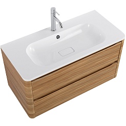 Cezares Тумба под раковину Relax 100 подвесная дуб карамельный – фотография-3