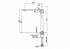 Paffoni Смеситель для раковины Rock RO081ST – фотография-2