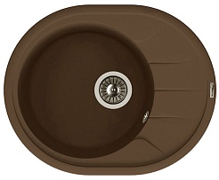 Florentina Мойка гранитная Родос 620 с крылом коричневый – фотография-1