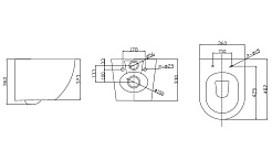 Taliente Унитаз Amato AM25010+SMcromo подвесной – фотография-4
