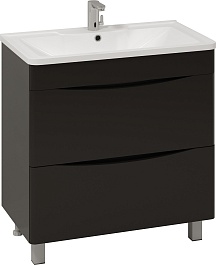 Водолей Мебель для ванной Adel 100 черная – фотография-2
