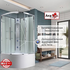 Avacan Душевая кабина 110/110 EM5011NT прозрачная – фотография-2