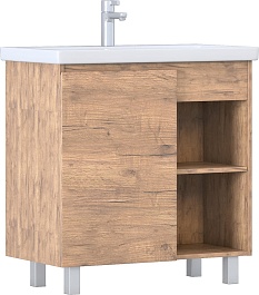 Vigo Тумба c раковиной Milos 800-1-0 дуб золотой – фотография-1