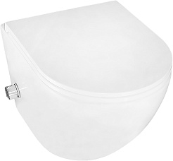 Azario Унитаз подвесной Grado AZ-046E-NR безободковый с функцией биде белый – фотография-3