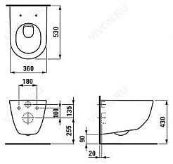 Laufen Унитаз подвесной Pro 2095.6.000.000.1 – фотография-3