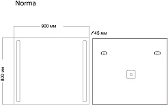 Grossman Зеркало Norma 90x80 – фотография-4