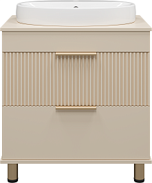 Brevita Мебель для ванной Enfida 70 бежевая – фотография-4