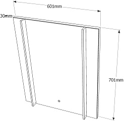 Vigo Зеркало Land Classic 600 – фотография-6