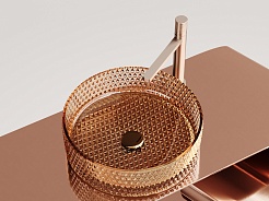 Ceramicanova Мебельная раковина Cristal 36 CN6058 бежевая – фотография-8