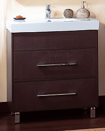 Бриклаер Тумба с раковиной Чили 80 венге – фотография-1