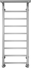 Terminus Полотенцесушитель водяной Контур П9 400x1000 с полкой хром – фотография-1