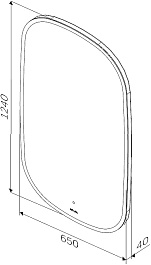 Am.Pm Зеркало Func 65x124 с подсветкой – фотография-10