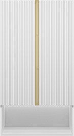 Brevita Шкаф подвесной Vega 60 белый/золото – фотография-1