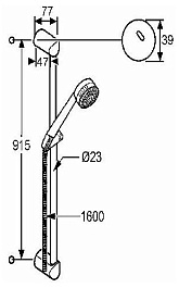 Kludi Душевой гарнитур "Zenta 6074005-00" – фотография-2