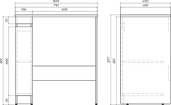 Vigo Тумба Urban 200-1-0 под стиральную машину белая – фотография-7