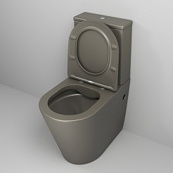 Grossman Унитаз компакт Color GR-4480GSMS хаки матовый – фотография-6