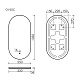 Sancos Зеркало Oval 55/105 с фоновой подсветкой OV55C – картинка-7