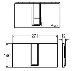Viega Кнопка смыва Visign for Style 14 654689 белая – фотография-3