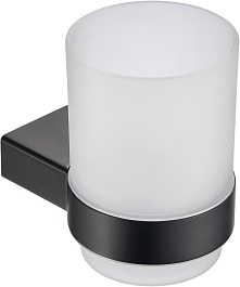 Milacio Стакан для зубных щеток Ultra MCU.961.MB черный матовый – фотография-1