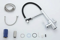 Frap Смеситель для кухни F4398 хром – фотография-3