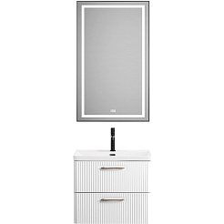 BelBagno Тумба с раковиной Due 50 подвесная Bianco Lucido – фотография-11