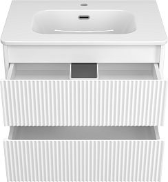 Brevita Мебель для ванной Riva 70 подвесная белая – фотография-5