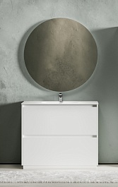 Sancos Мебель для ванной Libra Floor 100 белый глянец – фотография-1