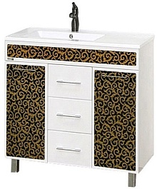 Misty Тумба с раковиной Марокко 75 орнамент – фотография-1