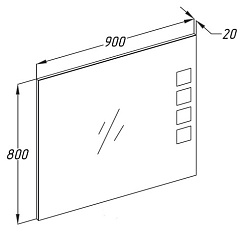 Opadiris Мебель для ванной "Невада 90" – фотография-5
