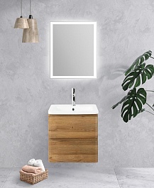 BelBagno Тумба с раковиной Albano-Cer 50 подвесная Rovere Rustico – фотография-8