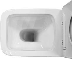 Azario Унитаз-моноблок Vero AZ-8608 безободковый с бачком с сиденьем микролифт белый – фотография-12