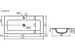 Sancos Тумба с раковиной Very 90 doha soft раковина Grace 91 CN7019 – фотография-3