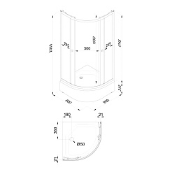 Triton Душевой уголок Ультра 80/80 В Щ0000072616 – фотография-4