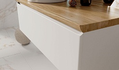 Jorno Тумба под раковину Solis new 120 белая SolN.01.120/P/W/JR подвесная – фотография-8