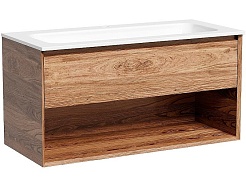 Sancos Тумба с раковиной Marmi 1.0 100 дуб чарльстон раковина Grace 101 CN7013 – фотография-1