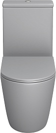 Grossman Унитаз компакт Color GR-4480GLMS светло-серый матовый – фотография-2