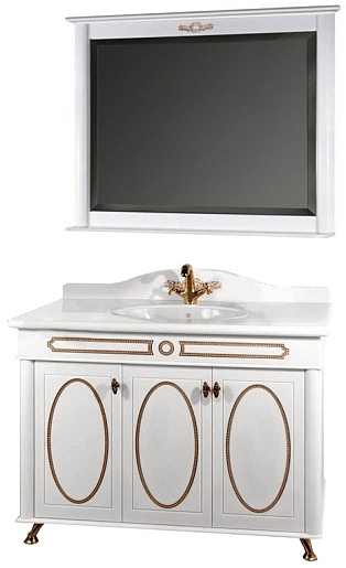 Водолей Мебель для ванной "Анжелика 110" F-1 белая – фото-1